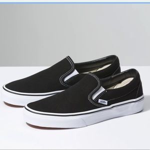 VANS classic slip-on black 7.5 men and 9 women